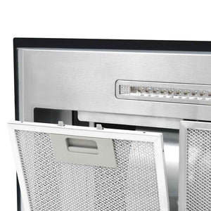 vidaXL Hotte îlot 90 cm LCD Tactile 756 m³/h LED