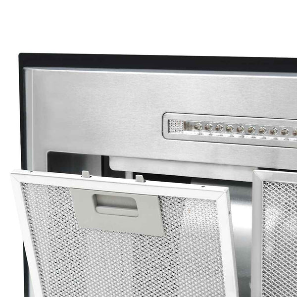 vidaXL Hotte îlot 90 cm LCD Tactile 756 m³/h LED