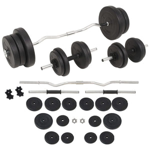 60 kg Langhantel- und Kurzhantelset