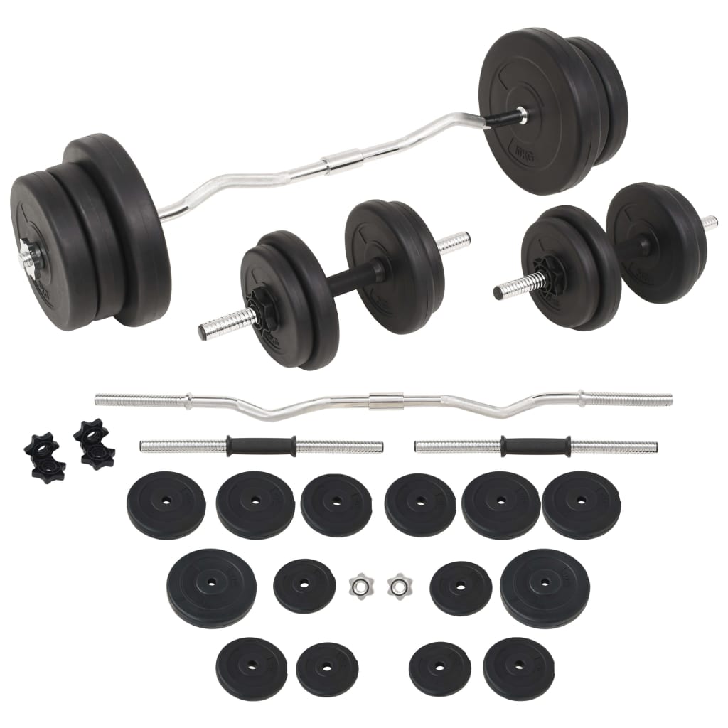 60 kg Langhantel- und Kurzhantelset
