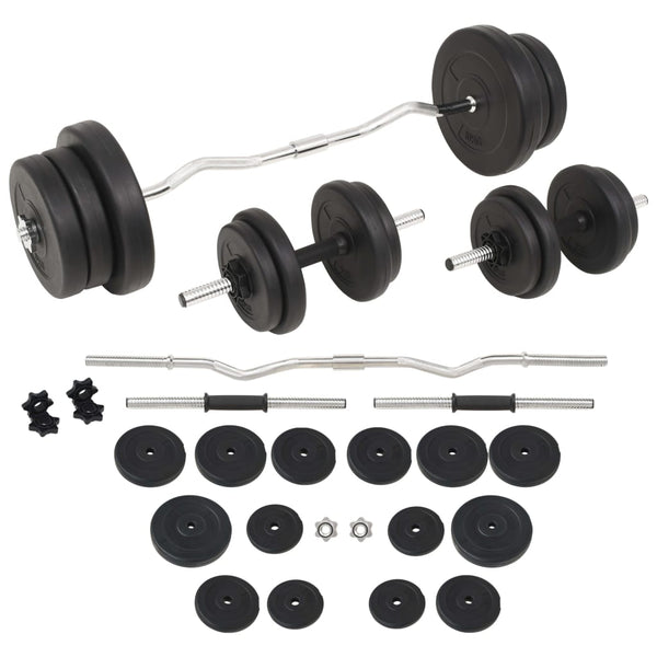 60 kg Langhantel- und Kurzhantelset