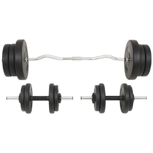 60 kg Langhantel- und Kurzhantelset