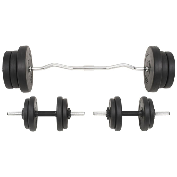 60 kg Langhantel- und Kurzhantelset