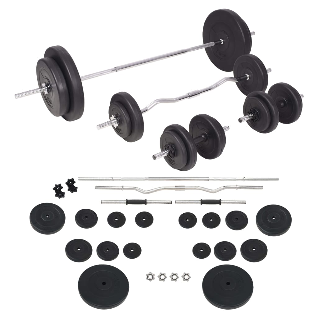 90 kg Langhantel- und Kurzhantelset