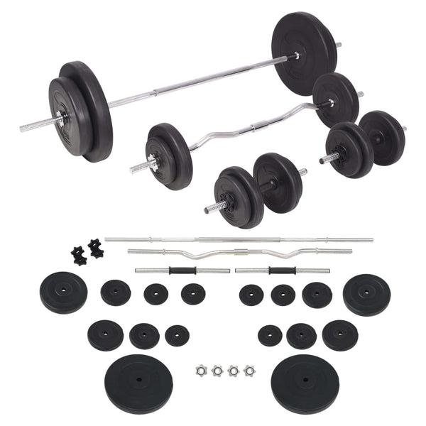 90 kg Langhantel- und Kurzhantelset