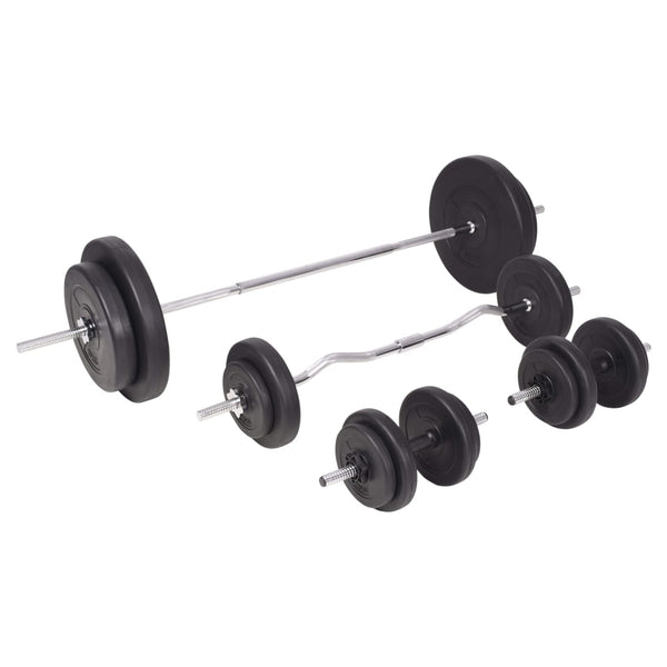 90 kg Langhantel- und Kurzhantelset