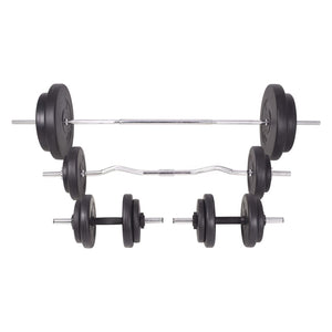 90 kg Langhantel- und Kurzhantelset