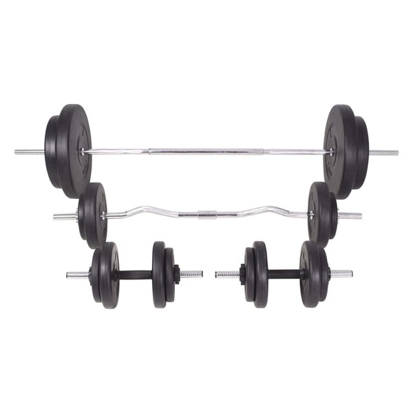 90 kg Langhantel- und Kurzhantelset