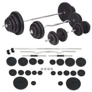 120 kg Langhantel- und Kurzhantelset