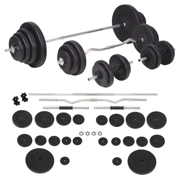 120 kg Langhantel- und Kurzhantelset