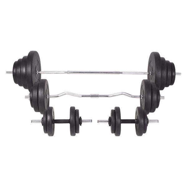 120 kg Langhantel- und Kurzhantelset