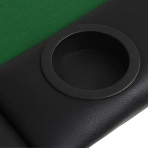9-Spieler Poker Falttisch Oval Grün