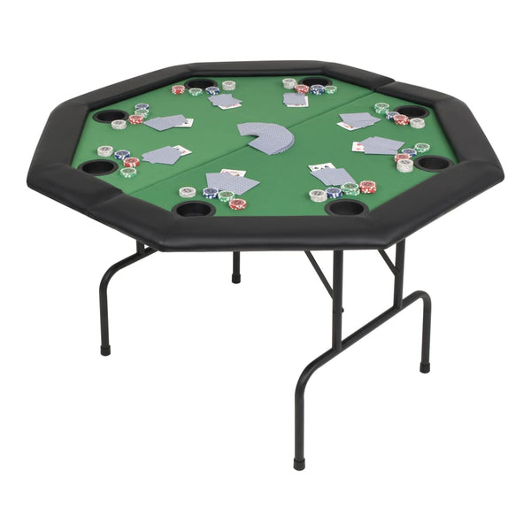 8-Spieler Poker Klapptisch Grün