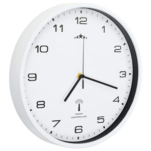 Funkwanduhr Quarzwerk 31 cm Weiß