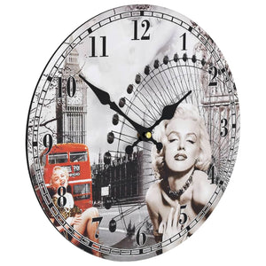 Vintage Wanduhr, 30 cm