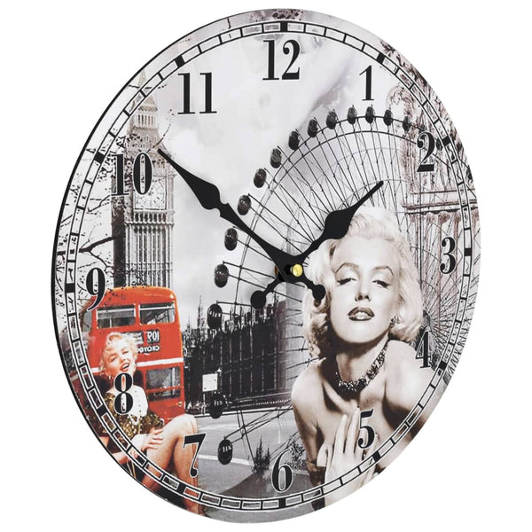 Vintage Wanduhr, 30 cm
