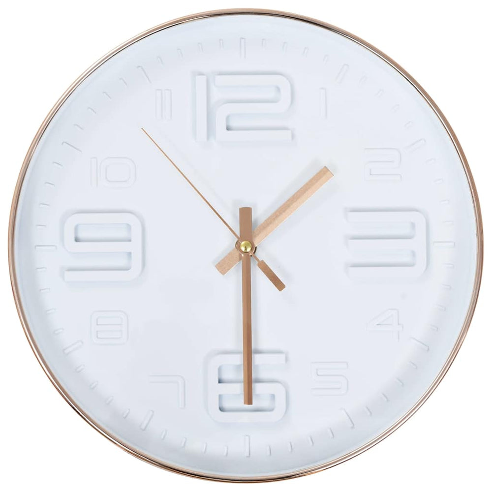 Wanduhr Kupferoptik 30cm