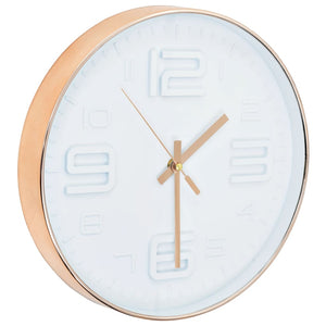 Wanduhr Kupferoptik 30cm