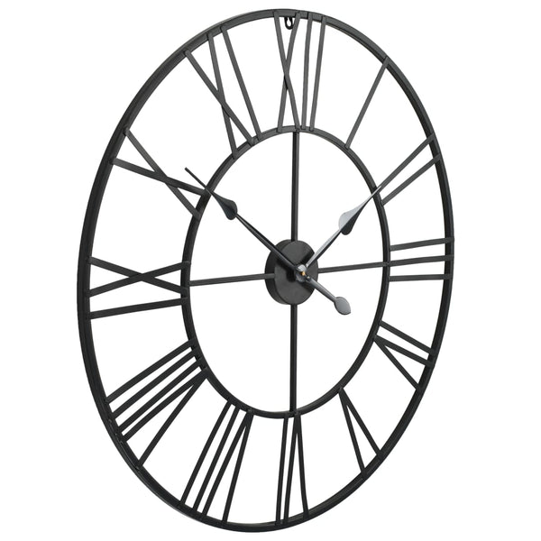 Vintage Wanduhr, Quarz, 80cm XXL