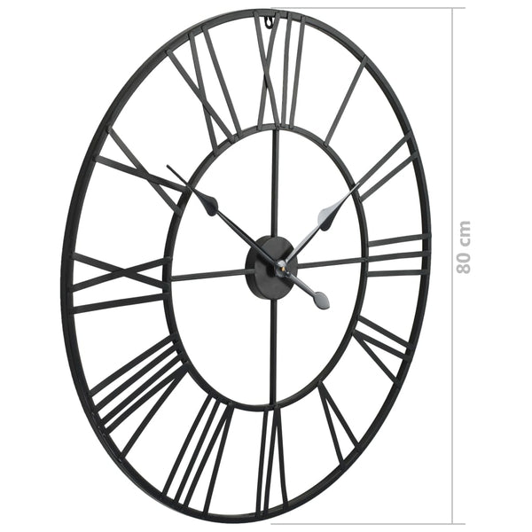 Vintage Wanduhr, Quarz, 80cm XXL