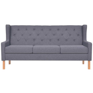 vidaXL Ensemble de canapés 2 pièces en tissu gris
