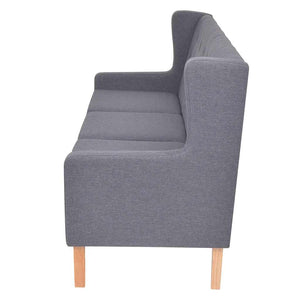vidaXL Ensemble de canapés 2 pièces en tissu gris