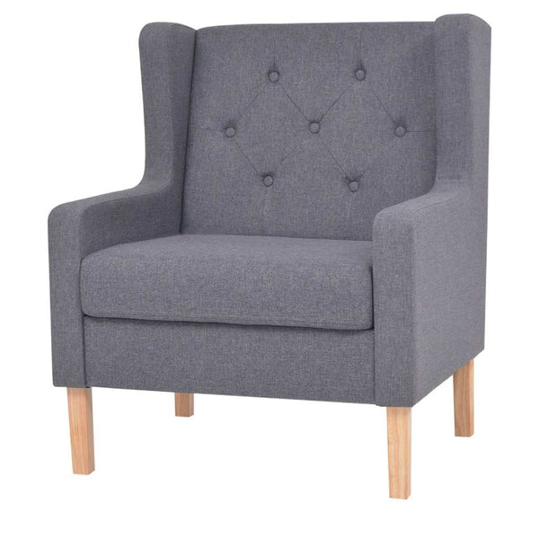 vidaXL Ensemble de canapés 2 pièces en tissu gris