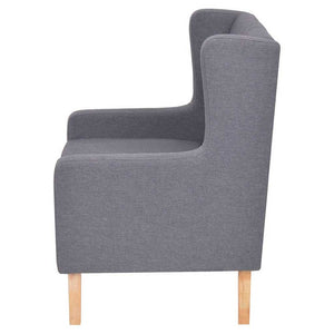 vidaXL Ensemble de canapés 2 pièces en tissu gris