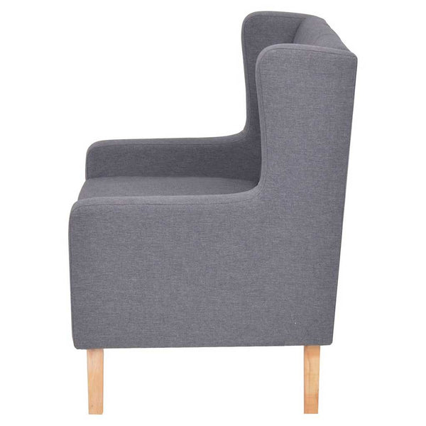 vidaXL Ensemble de canapés 2 pièces en tissu gris