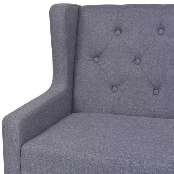vidaXL Ensemble de canapés 2 pièces en tissu gris