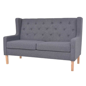 vidaXL Ensemble de canapés 2 pièces en tissu gris
