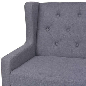 vidaXL Ensemble de canapés 2 pièces en tissu gris