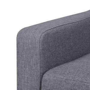 vidaXL Ensemble de canapés 2 pièces en tissu gris