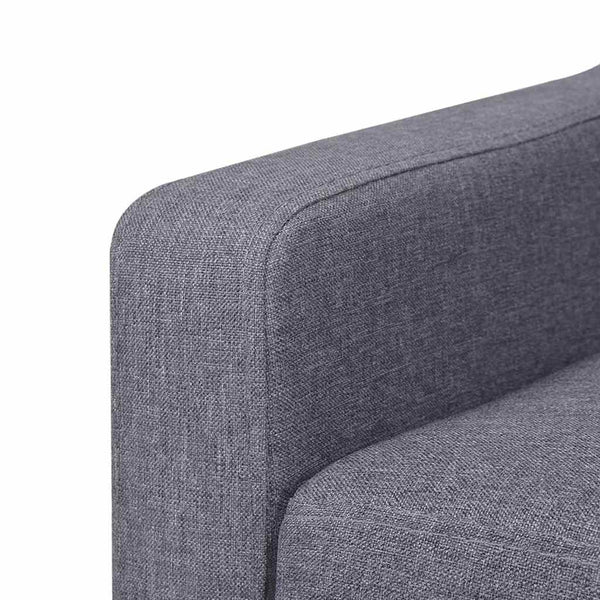 vidaXL Ensemble de canapés 2 pièces en tissu gris