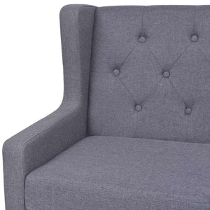 vidaXL Ensemble de canapés 3 pcs Tissu Gris