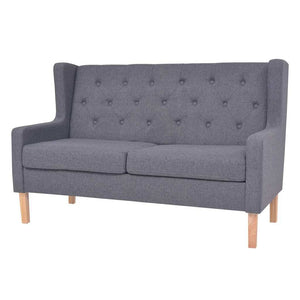 vidaXL Ensemble de canapés 3 pcs Tissu Gris