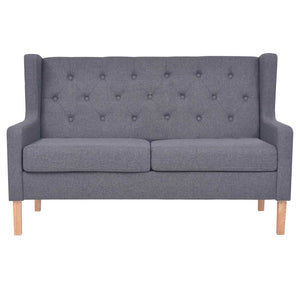 vidaXL Ensemble de canapés 3 pcs Tissu Gris