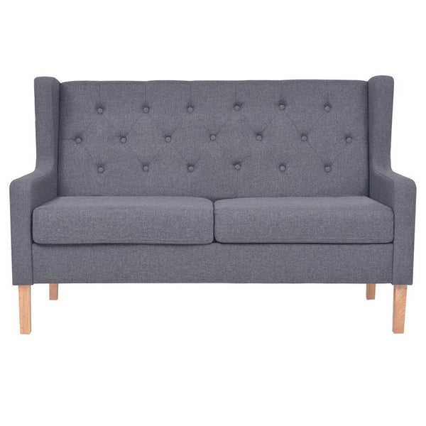 vidaXL Ensemble de canapés 3 pcs Tissu Gris