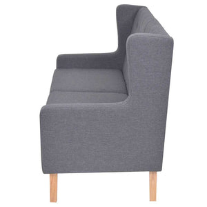 vidaXL Ensemble de canapés 3 pcs Tissu Gris