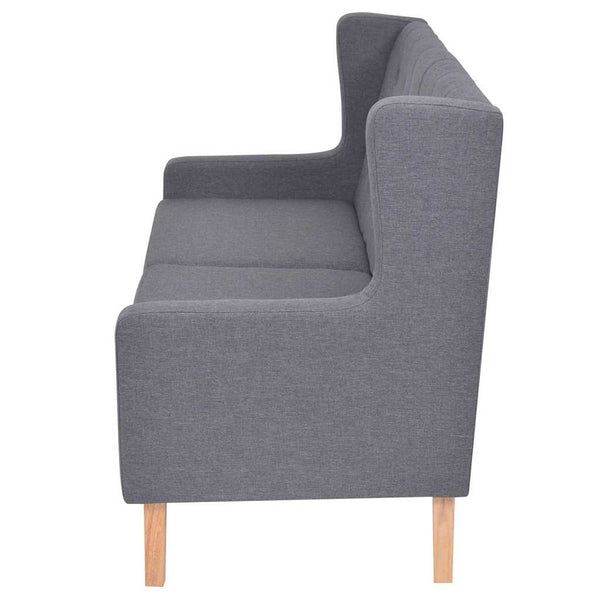 vidaXL Ensemble de canapés 3 pcs Tissu Gris