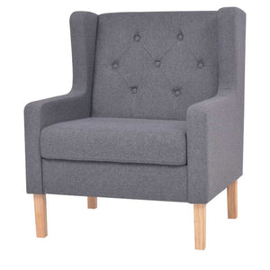 vidaXL Ensemble de canapés 3 pcs Tissu Gris
