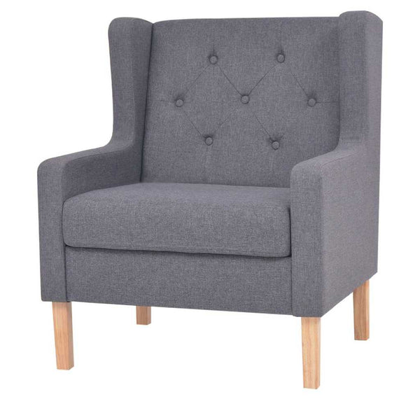 vidaXL Ensemble de canapés 3 pcs Tissu Gris