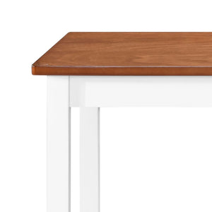 vidaXL Table de bar en bois massif 108x60x91 cm