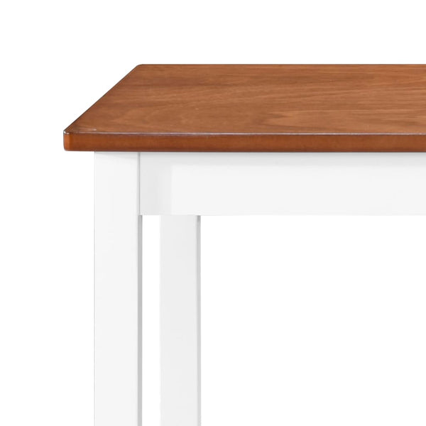 vidaXL Table de bar en bois massif 108x60x91 cm