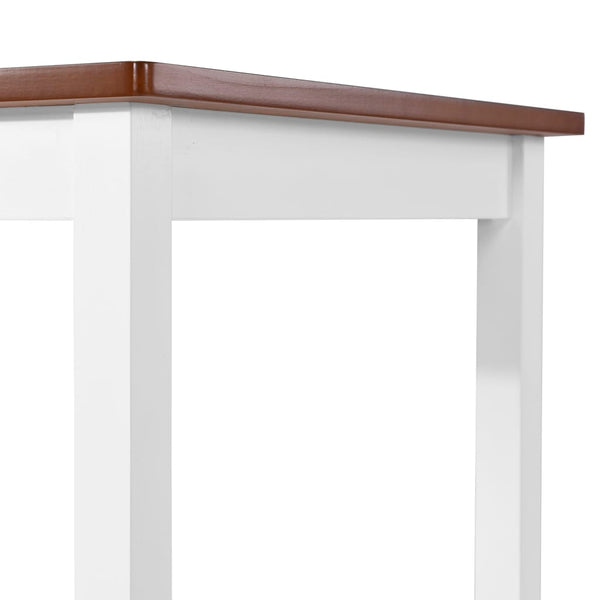 vidaXL Table de bar en bois massif 108x60x91 cm