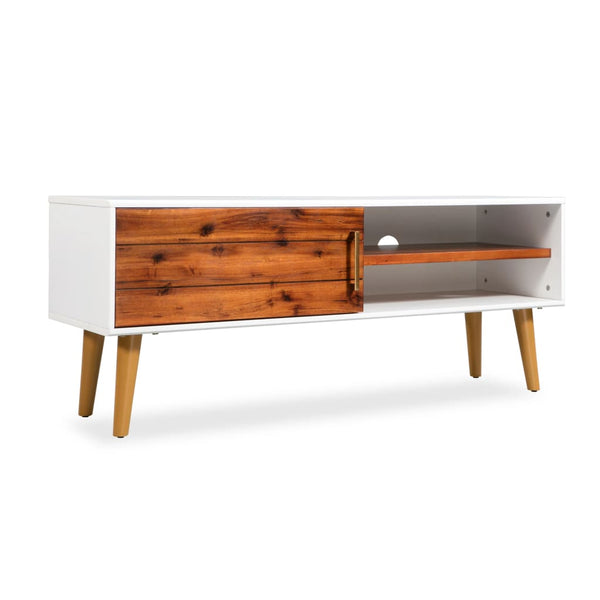 Meuble TV vidaXL bois d'acacia massif 120x35x45 cm