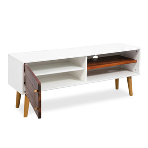 Meuble TV vidaXL bois d'acacia massif 120x35x45 cm