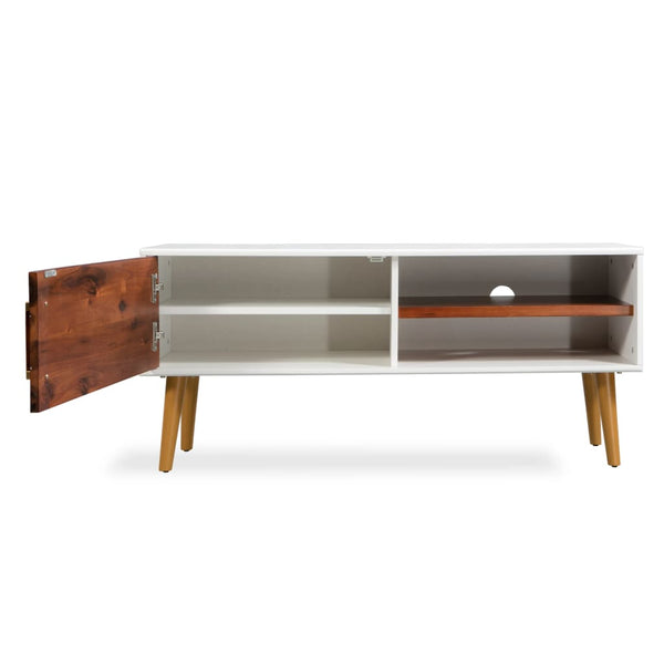 Meuble TV vidaXL bois d'acacia massif 120x35x45 cm