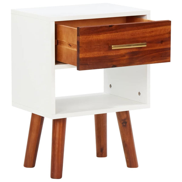 Nachttisch Akazienholz Massiv 40x30x57 cm