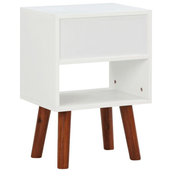 Nachttisch Akazienholz Massiv 40x30x57 cm